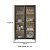Cristaleira 90x148,5cm com 2 Portas de Vidro e 3 Prateleiras - Imagem 4