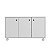 Cômoda Infantil 90x53,5cm com 3 Portas e 4 Rodízios - Imagem 6