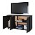 Rack para TV até 40'' Polegadas 90x53,5cm 3 Portas e Rodízios - Imagem 3