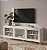 Rack p/ TV até 55'' Polegadas 136x48,5cm 3 Portas Vidro Pés Metálicos - Imagem 9
