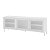 Rack p/ TV até 55'' Polegadas 136x48,5cm 3 Portas Vidro Pés Metálicos - Imagem 10