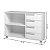 Rack para TV até 40'' Polegadas 90x62,5cm com 4 Gavetas e Rodízios - Imagem 4