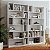 Estantes Livreiros Escritório Home Office 180x187,5cm com 24 Nichos - Imagem 5