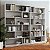 Estantes Livreiros Escritório Home Office 210x187,5cm com 24 Nichos - Imagem 5