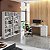 Conjunto para Escritório Home Office com Escrivaninha e Estante Livreiro - Imagem 1