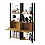 Estantes Escritório Home Office 126x178cm com 10 Prateleiras e 2 Portas - Imagem 3