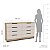 Cômoda Casal Barcelona em MDF 160x92,5cm com 8 Gavetas - Imagem 3