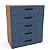 Cômoda Lisboa para Quarto 90x104cm com 5 Gavetas e 4 Pés - Imagem 8