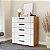 Cômoda Lisboa para Quarto 90x104cm com 5 Gavetas e 4 Pés - Imagem 6