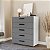Cômoda Lisboa para Quarto 90x104cm com 5 Gavetas e 4 Pés - Imagem 12