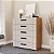 Cômoda Lisboa para Quarto 90x104cm com 5 Gavetas e 4 Pés - Imagem 1