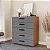 Cômoda Lisboa para Quarto 90x104cm com 5 Gavetas e 4 Pés - Imagem 4