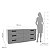 Cômoda Lisboa para Quarto 150x63cm com 6 Gavetas e 4 Pés - Imagem 13