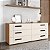 Cômoda Lisboa para Quarto 150x63cm com 6 Gavetas e 4 Pés - Imagem 1