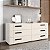 Cômoda Lisboa para Quarto 150x63cm com 6 Gavetas e 4 Pés - Imagem 10