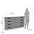 Cômoda Casal Lisboa para Quarto 150x83,5cm com 8 Gavetas e 6 Pés - Imagem 13