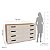 Cômoda Casal Lisboa para Quarto 150x83,5cm com 8 Gavetas e 6 Pés - Imagem 3