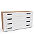 Cômoda Casal Lisboa para Quarto 150x83,5cm com 8 Gavetas e 6 Pés - Imagem 8