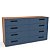 Cômoda Casal Lisboa para Quarto 150x83,5cm com 8 Gavetas e 6 Pés - Imagem 11