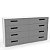 Cômoda Casal Lisboa para Quarto 150x83,5cm com 8 Gavetas e 6 Pés - Imagem 17