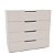 Cômoda Madri para Quarto 90x84cm com 4 Gavetas e Puxadores Embutidos - Imagem 5