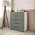 Cômoda Madri Moderna para Quarto 90x104cm com 5 Gavetas - Imagem 8
