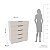 Cômoda Madri Moderna para Quarto 90x104cm com 5 Gavetas - Imagem 5