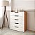 Cômoda Madri Moderna para Quarto 90x104cm com 5 Gavetas - Imagem 10