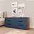 Cômoda Madri Moderna 150x63cm com 6 Gavetas e Puxadores Embutidos - Imagem 14