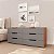 Cômoda Madri Moderna 150x63cm com 6 Gavetas e Puxadores Embutidos - Imagem 6