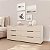 Cômoda Madri Moderna 150x63cm com 6 Gavetas e Puxadores Embutidos - Imagem 4