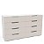 Cômoda Casal Madri Moderna para Quarto 150x84cm com 8 Gavetas - Imagem 5