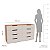 Cômoda Casal Madri Moderna para Quarto 150x84cm com 8 Gavetas - Imagem 3