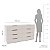 Cômoda Casal Madri Moderna para Quarto 150x84cm com 8 Gavetas - Imagem 5
