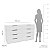 Cômoda Casal Madri Moderna para Quarto 150x84cm com 8 Gavetas - Imagem 13