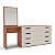 Cômoda Casal e Penteadeira Lisboa 209x160cm 8 Gavetas com Espelho - Imagem 2