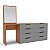 Cômoda Casal e Penteadeira Madri 209x160cm 8 Gavetas com Espelho - Imagem 11
