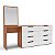 Cômoda Casal e Penteadeira Madri 209x160cm 8 Gavetas com Espelho - Imagem 5