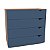Cômoda Porto Moderna Compacta 90x84cm com 4 Gavetas e 4 Pés - Imagem 14