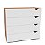 Cômoda Porto Moderna Compacta 90x84cm com 4 Gavetas e 4 Pés - Imagem 10
