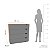 Cômoda Porto Moderna Compacta 90x84cm com 4 Gavetas e 4 Pés - Imagem 5