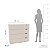 Cômoda Porto Moderna Compacta 90x84cm com 4 Gavetas e 4 Pés - Imagem 11