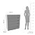 Cômoda Porto Moderna Organizadora 90x104cm com 5 Gavetas e 4 Pés - Imagem 13