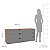 Cômoda Porto Moderna 150x63cm c/ 6 Gavetas Puxadores Embutidos e 6 Pés - Imagem 5