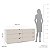 Cômoda Porto Moderna 150x63cm c/ 6 Gavetas Puxadores Embutidos e 6 Pés - Imagem 11