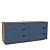Cômoda Porto Moderna 150x63cm c/ 6 Gavetas Puxadores Embutidos e 6 Pés - Imagem 10