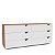 Cômoda Porto Moderna 150x63cm c/ 6 Gavetas Puxadores Embutidos e 6 Pés - Imagem 6