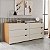 Cômoda Porto Moderna 150x63cm c/ 6 Gavetas Puxadores Embutidos e 6 Pés - Imagem 1