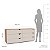 Cômoda Porto Moderna 150x63cm c/ 6 Gavetas Puxadores Embutidos e 6 Pés - Imagem 3