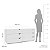 Cômoda Porto Moderna 150x63cm c/ 6 Gavetas Puxadores Embutidos e 6 Pés - Imagem 17
